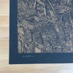 The City Was The Song - 2022 David Welker Poster, Art Print (Gold) -Art Poster Store image e90300ed e887 48f0 b552 8109fe7a68d0