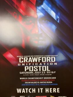 Crawford Vs. Postol - Poster Print Boxing
