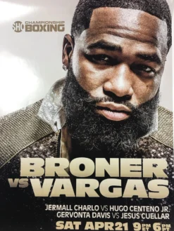Championship Boxing - 2018 Broner Vs Vargas Poster