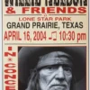 Willie Nelson - 2004 Franks Brothers 4/16 Poster Grand Prairie, TX