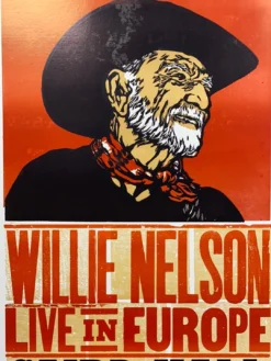 Willie Nelson - 2010 Hatch Show Print 6/6 Poster Dundee, Scotland