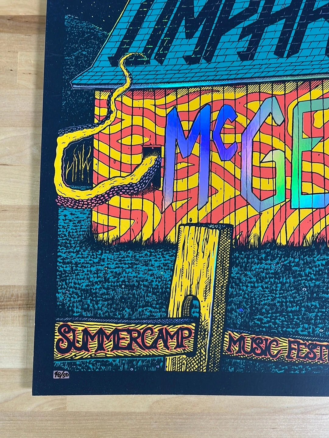 Umphrey's McGee - 2022 Brian Naro Poster Chillicothe, IL SCAMP FOIL 6 Umphrey's McGee - 2022 Brian Naro Poster Chillicothe, IL SCAMP FOIL - Image 6