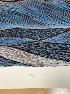 Ash - 2009 Dan Grzeca Poster Art Print Blue/Silver -Art Poster Store image f6c0d248 9c2b 42d5 a4f0 d0c3c26c44ff