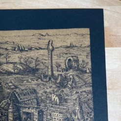 The City Was The Song - 2022 David Welker Poster, Art Print (Gold) -Art Poster Store image fb2e8ca1 c161 4510 9484 80e90aeda2d8