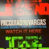 Manny Pacquiao Vs. Vargas - Poster Print Boxing