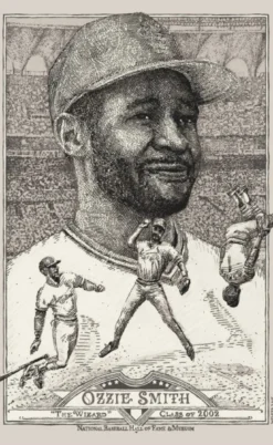 Ozzie Smith - 2015 David Welker Poster FugScreens Studios 1st